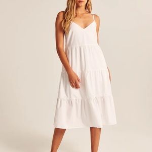 COPY - Poplin Trapeze Midi Dress